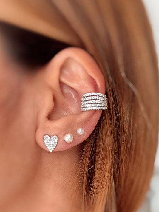 Orecchini cuore a punta