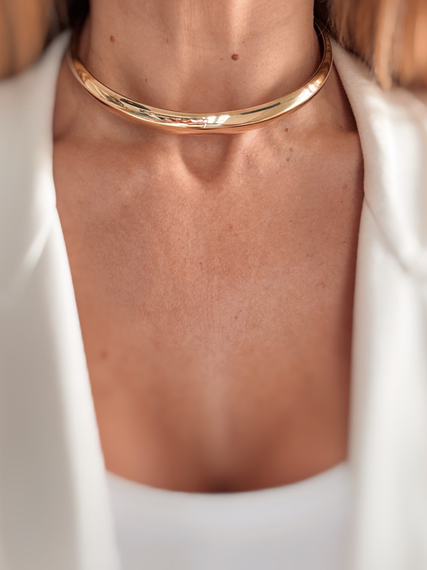 Girocollo oro bombato