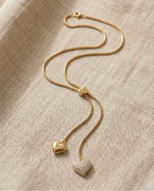 Collana saliscendi cuore