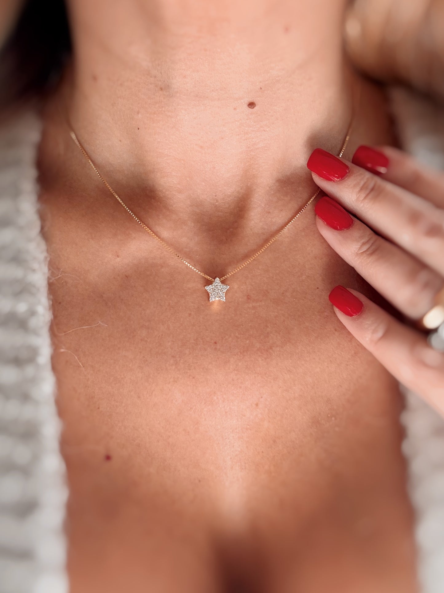 Collana Stella zirconata