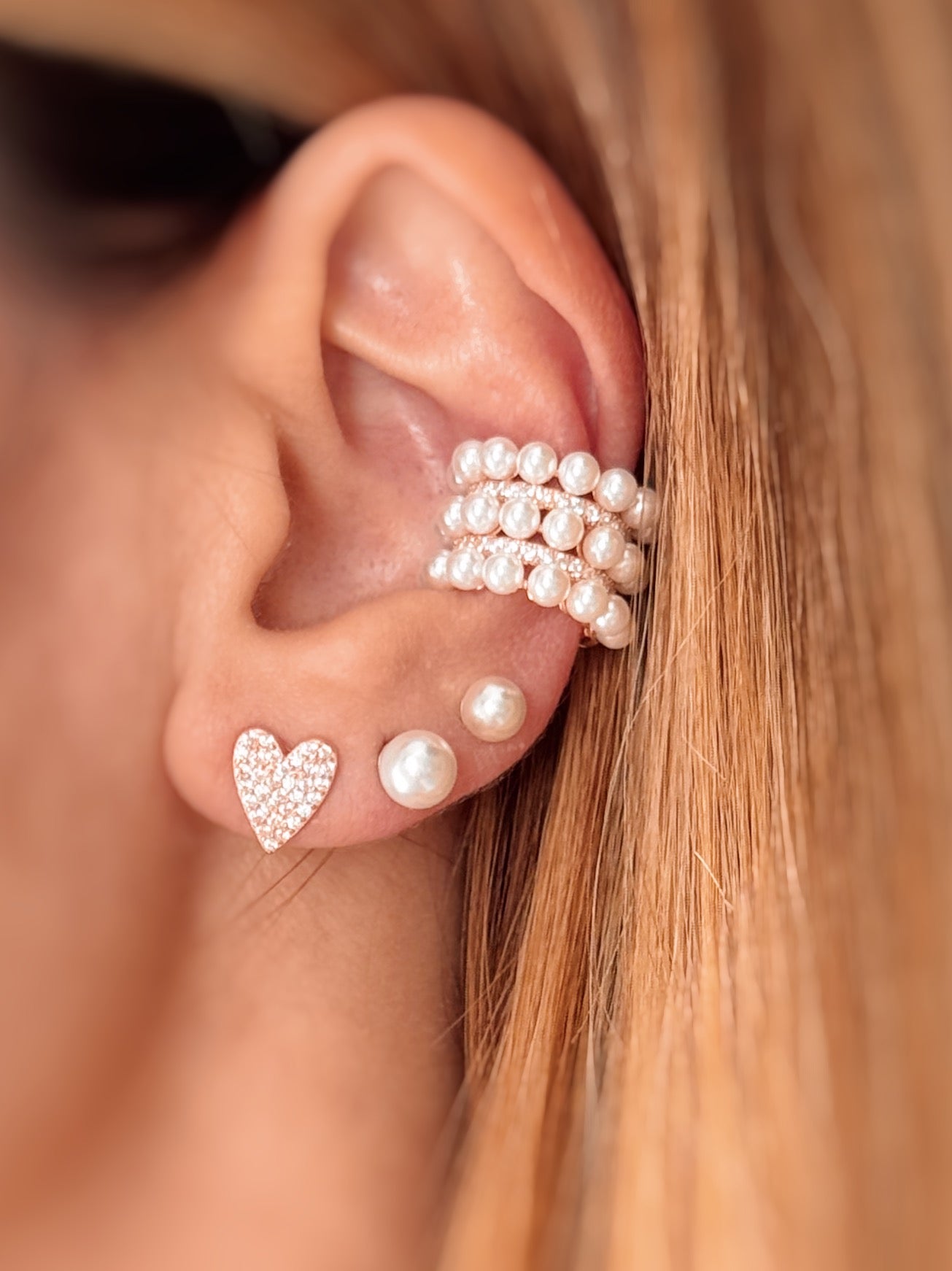 Orecchini cuore a punta