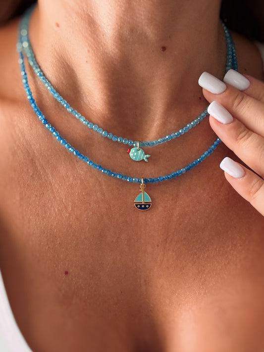 Girocollo Santorini e barchetta