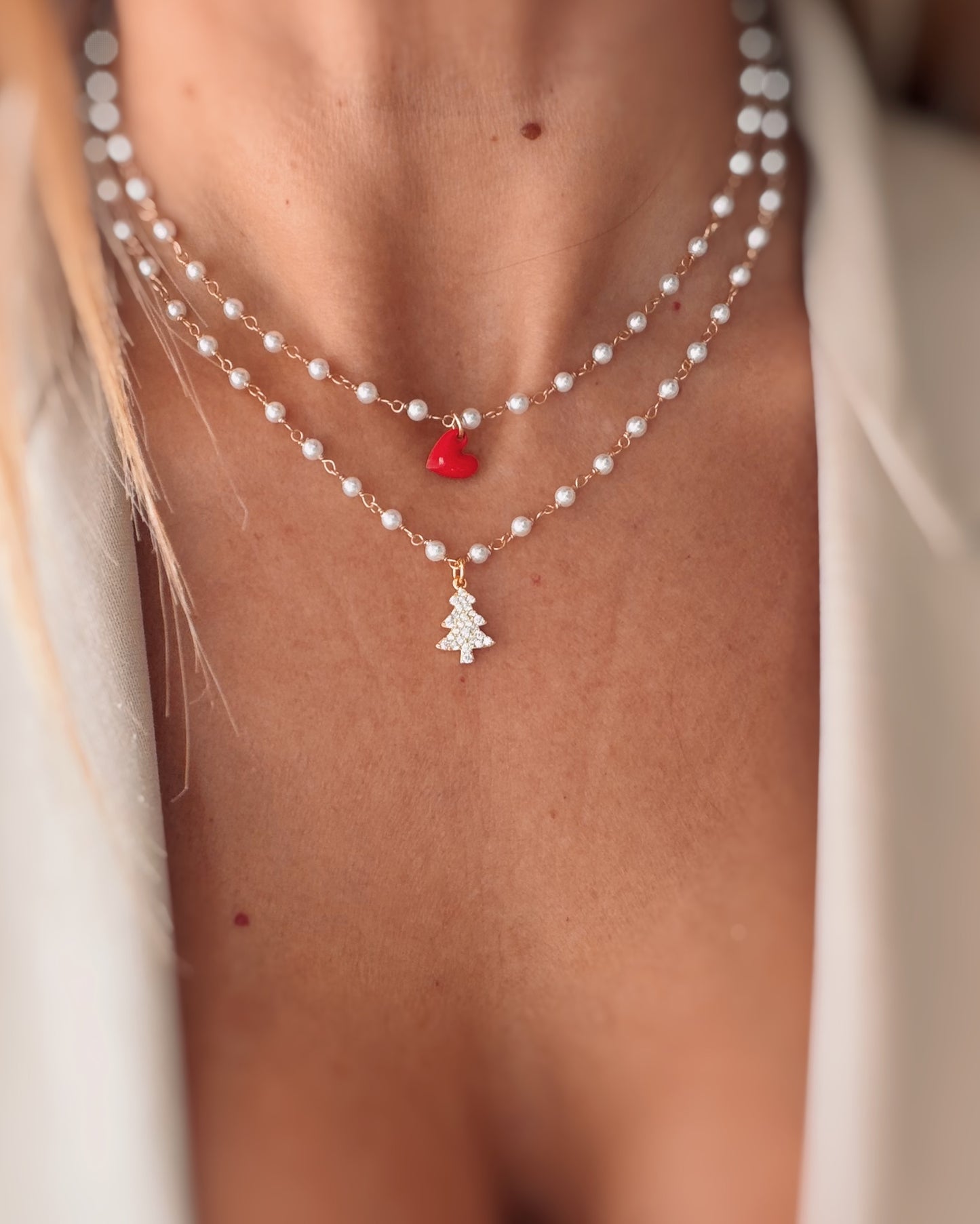 Girocollo perle e alberello