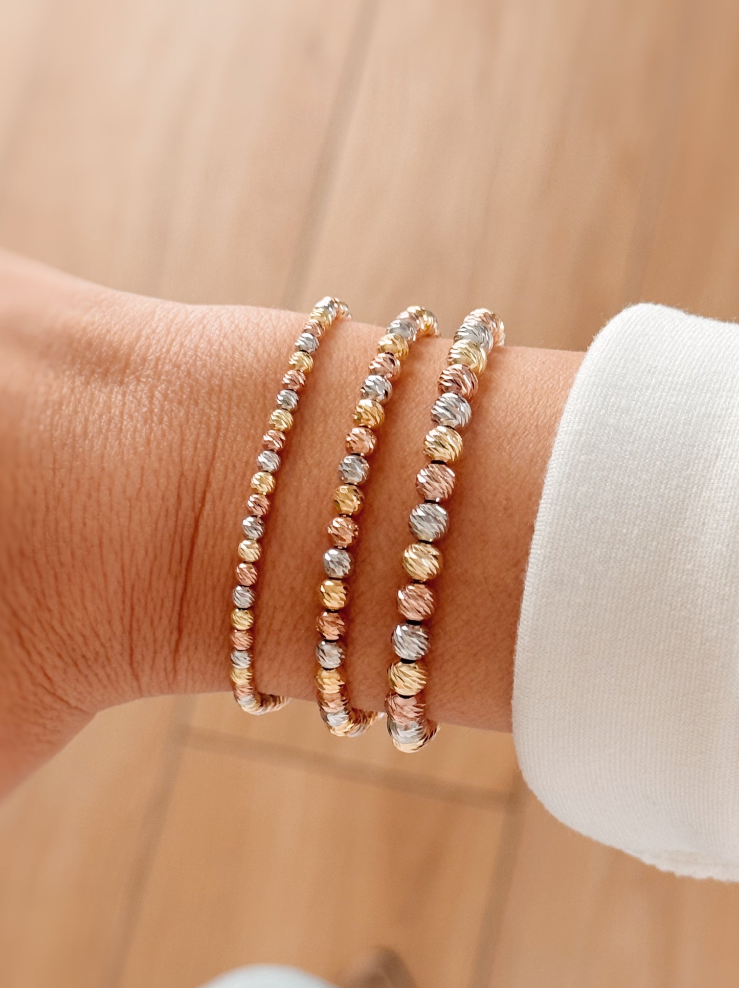 Bracciale sfere tris di colori