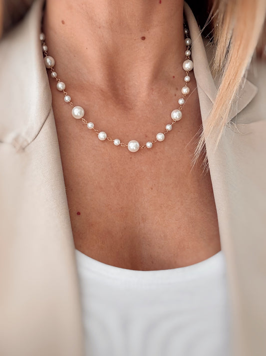 Girocollo perle alternate