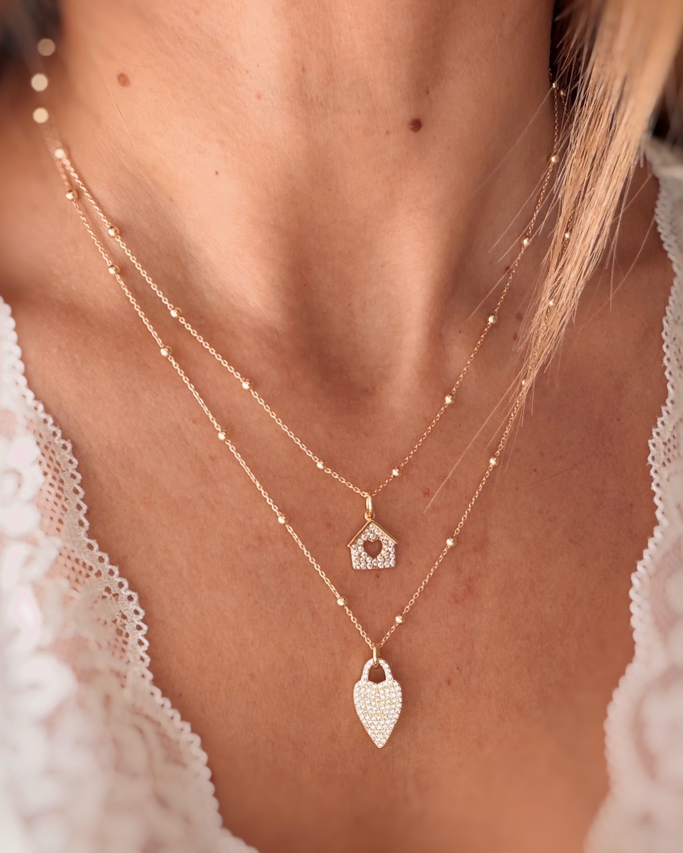 Collana Cuore allungato