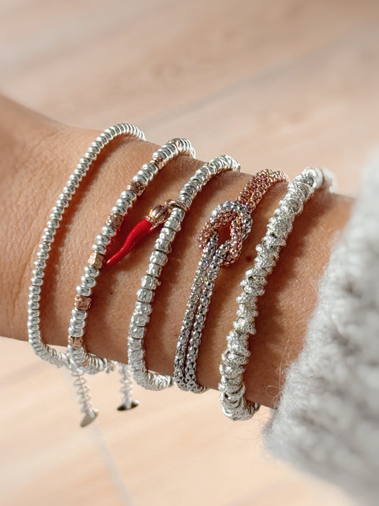 Bracciale pepite oro rosa