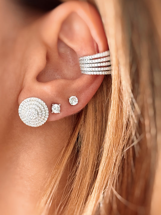 Orecchini tondi shine