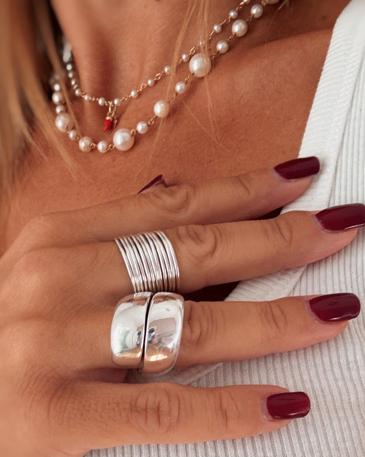 Anello nastro bombato