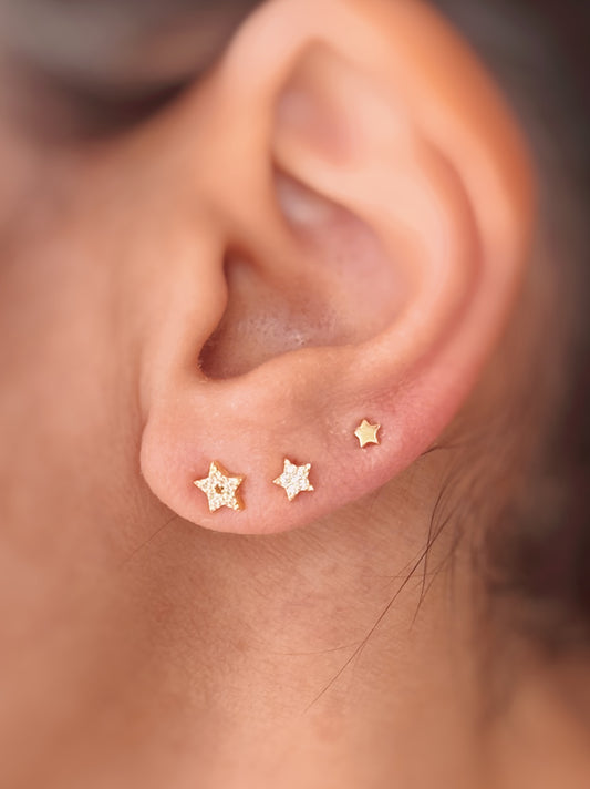 Orecchini Tris stelline
