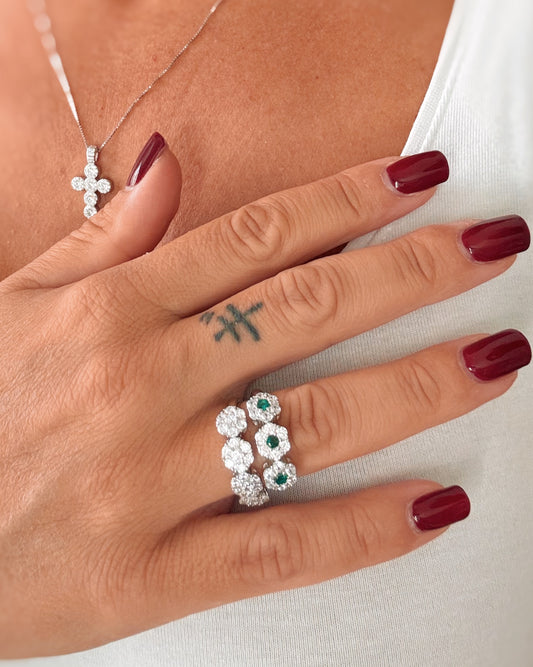 Anello 4 fiori magic