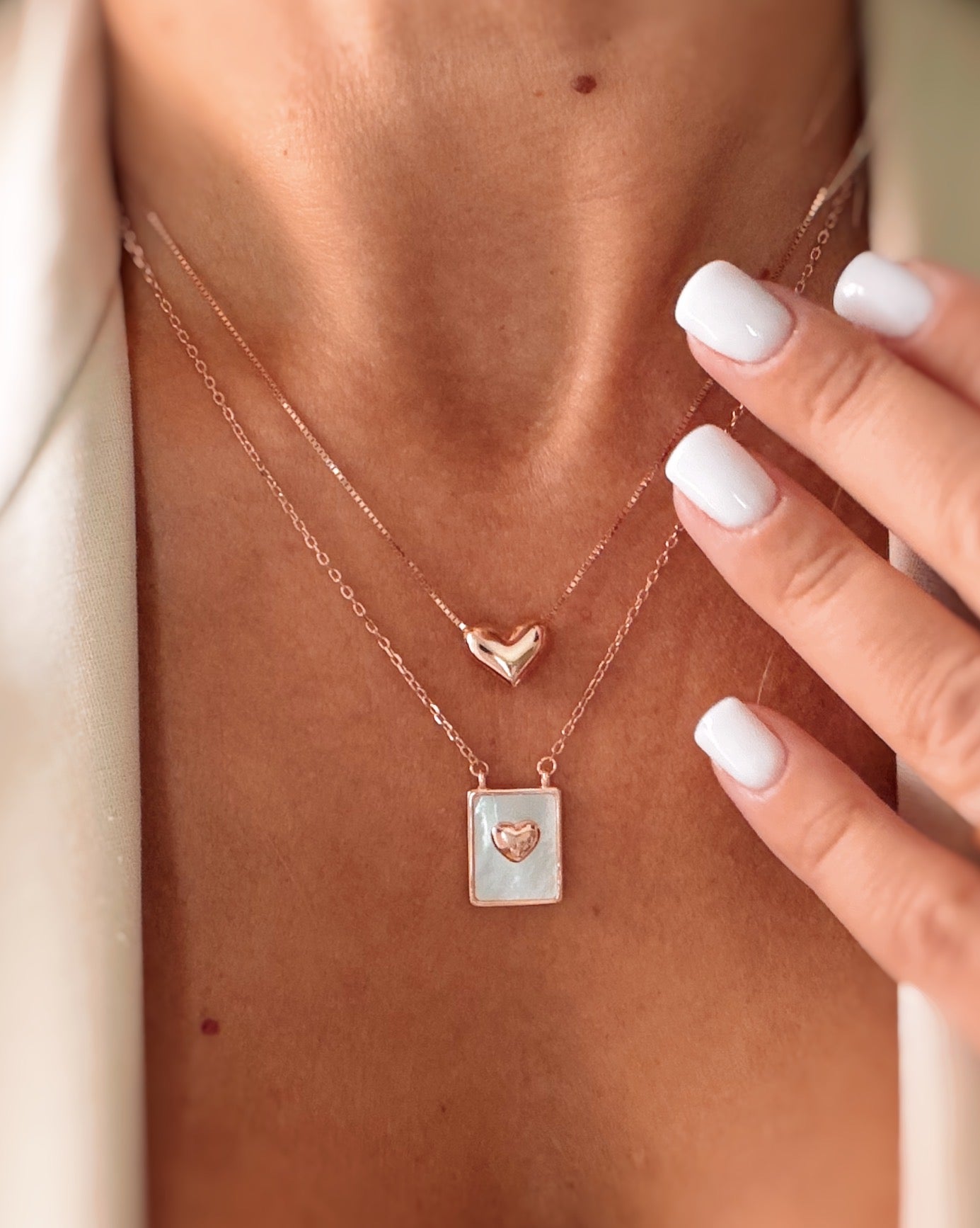 Collana con cuoricino scorrevole