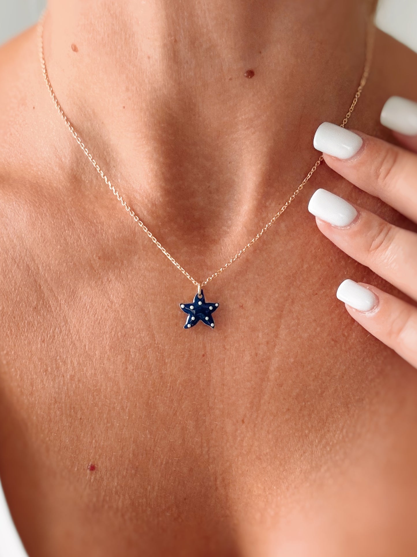 Collana Stella marina smaltata