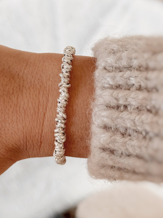 Bracciale nodini martellati