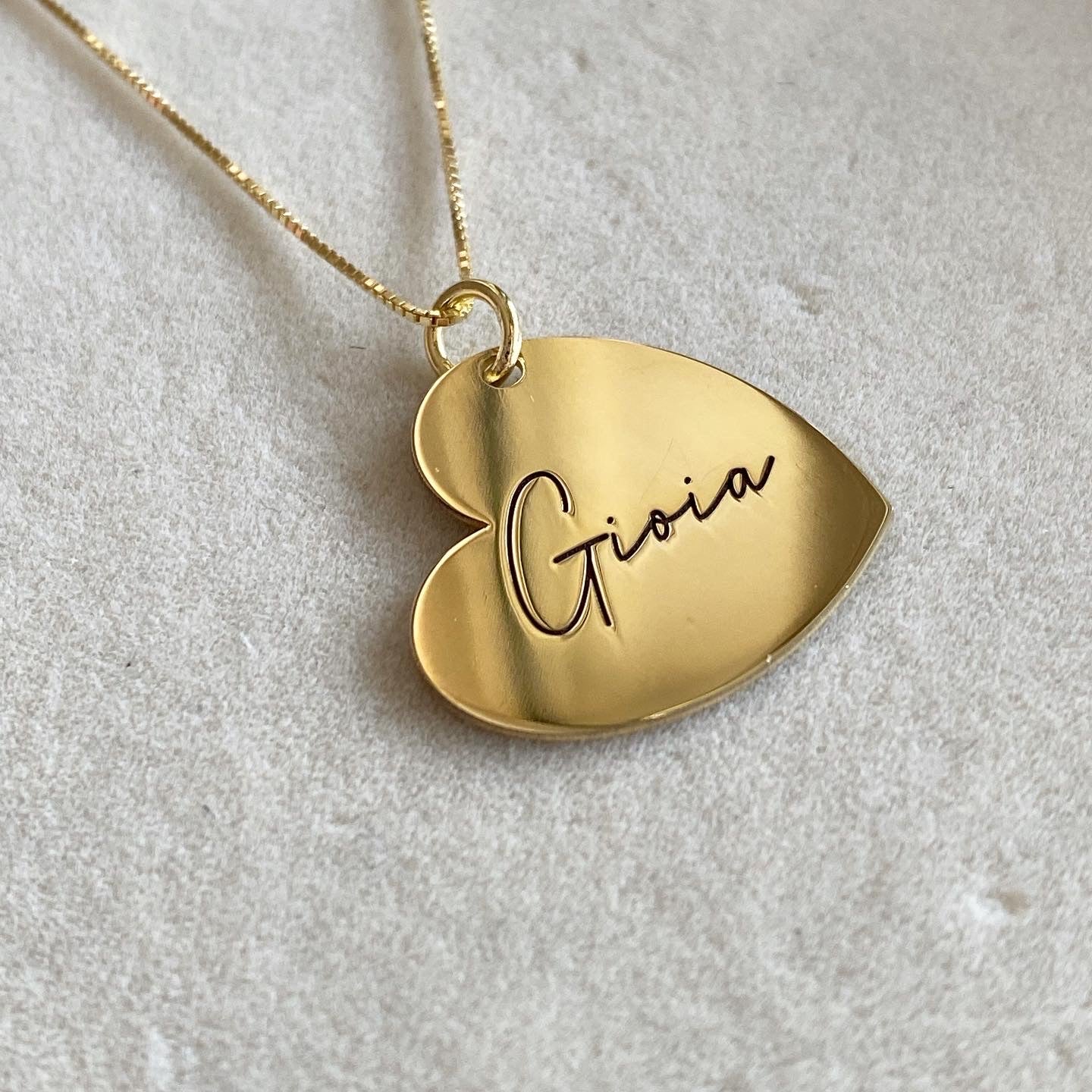 Collana multicuori con incisi i nomi Collana multicuori con incisi i nomi