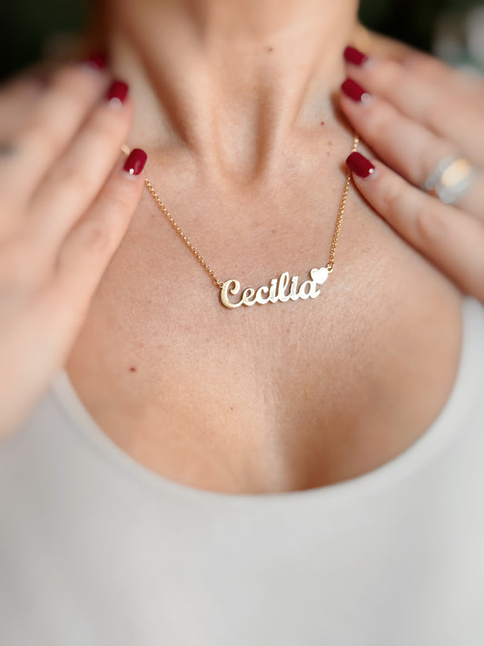Collana nome fatto a mano