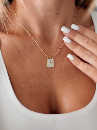 Collana Pendente Rettangolare (croce)