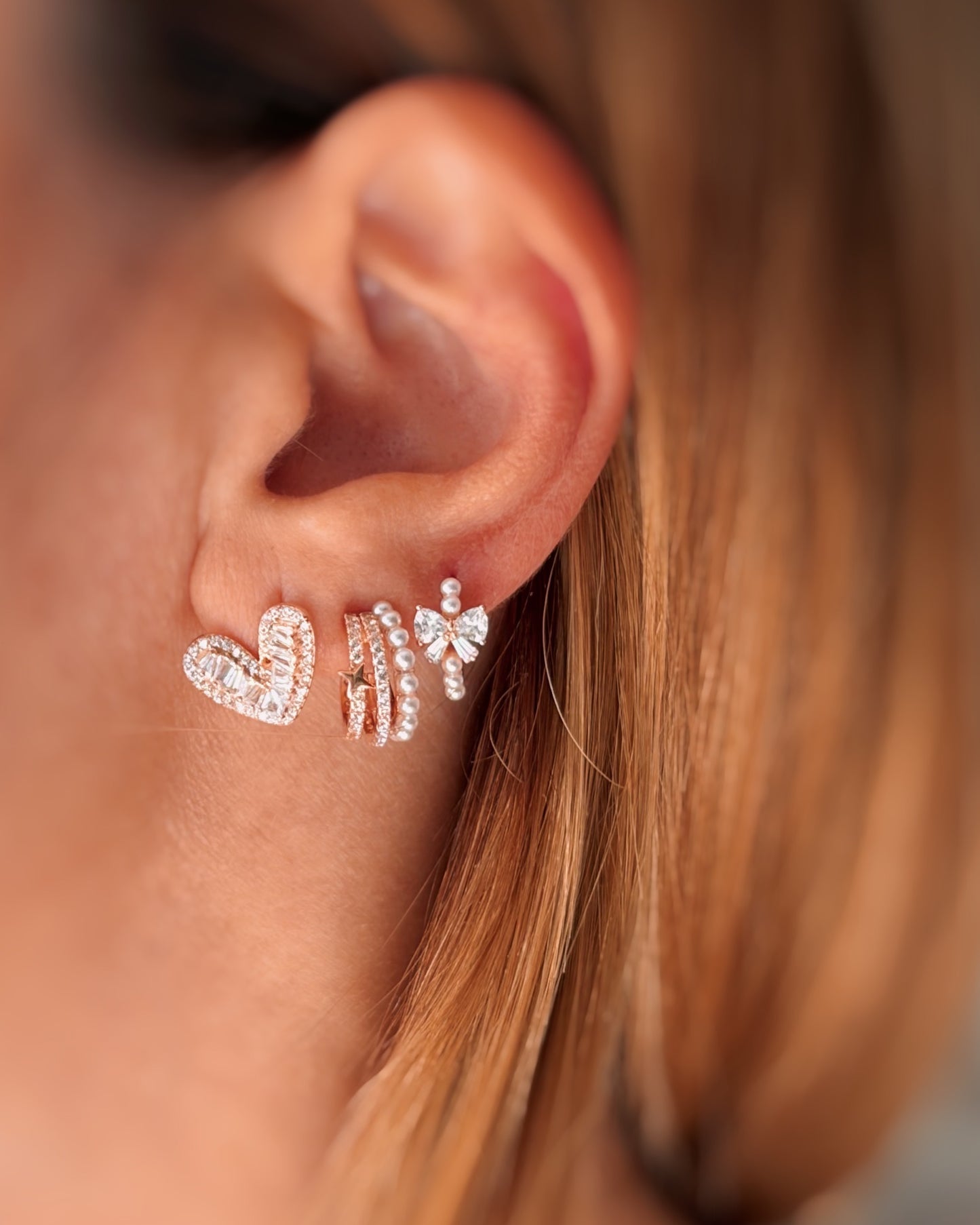 Cerchietti zirconi e perle