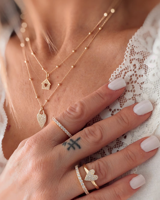 Collana Cuore allungato