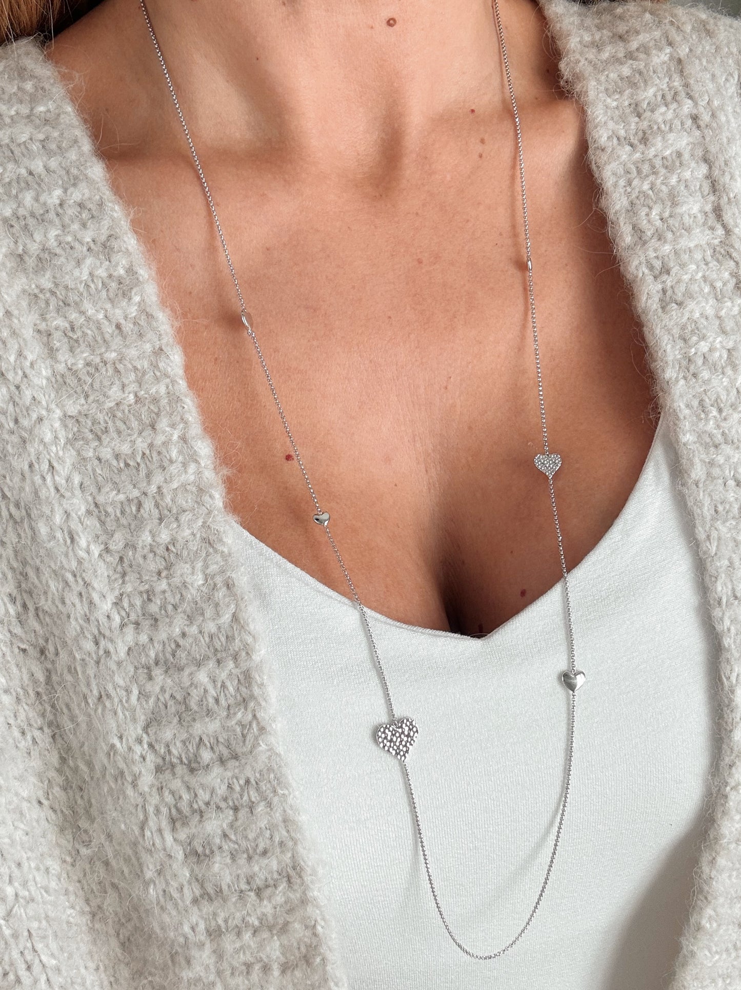 Collana multi cuori