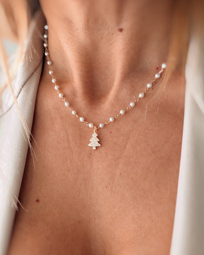 Girocollo perle e alberello