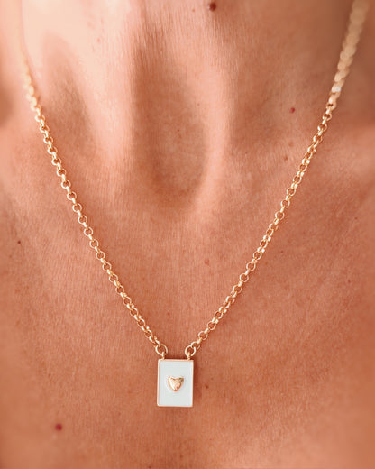 Collana piastrina cuore
