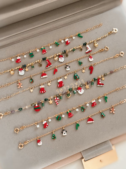 Bracciale multi charms di Natale