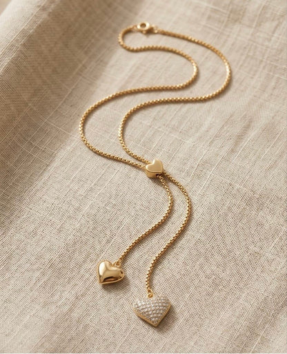 Collana saliscendi cuore
