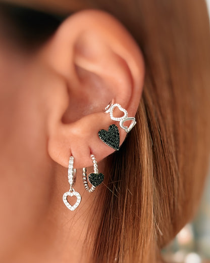 Semicerchi con cuore zirconato