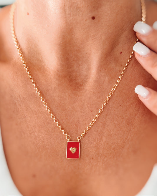 Collana piastrina cuore