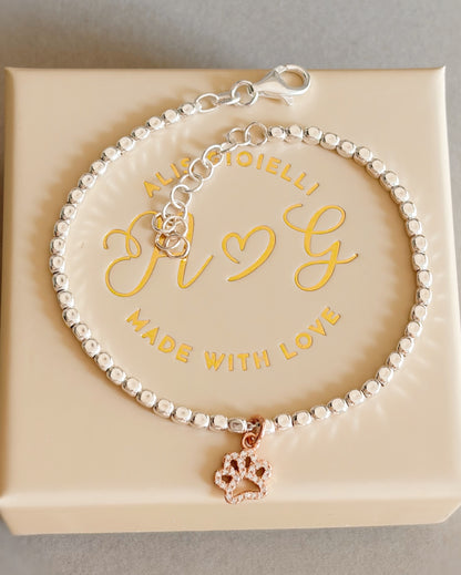 Bracciale dadini e zampetta