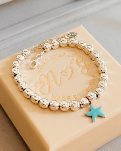 Bracciale cubetti e stella marina