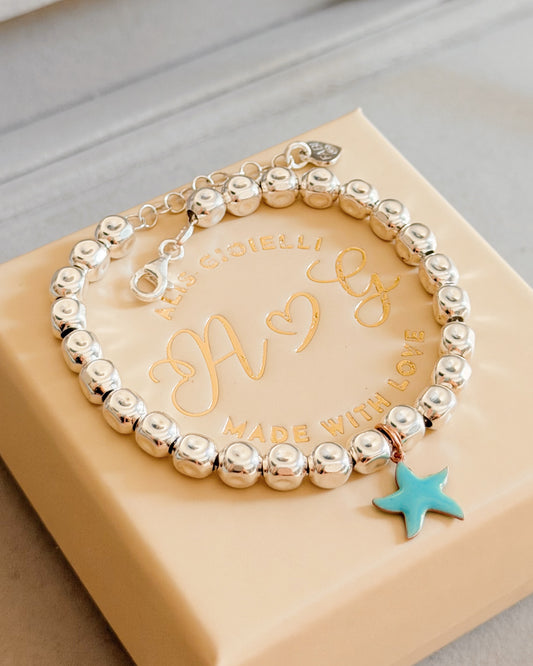 Bracciale cubetti e stella marina