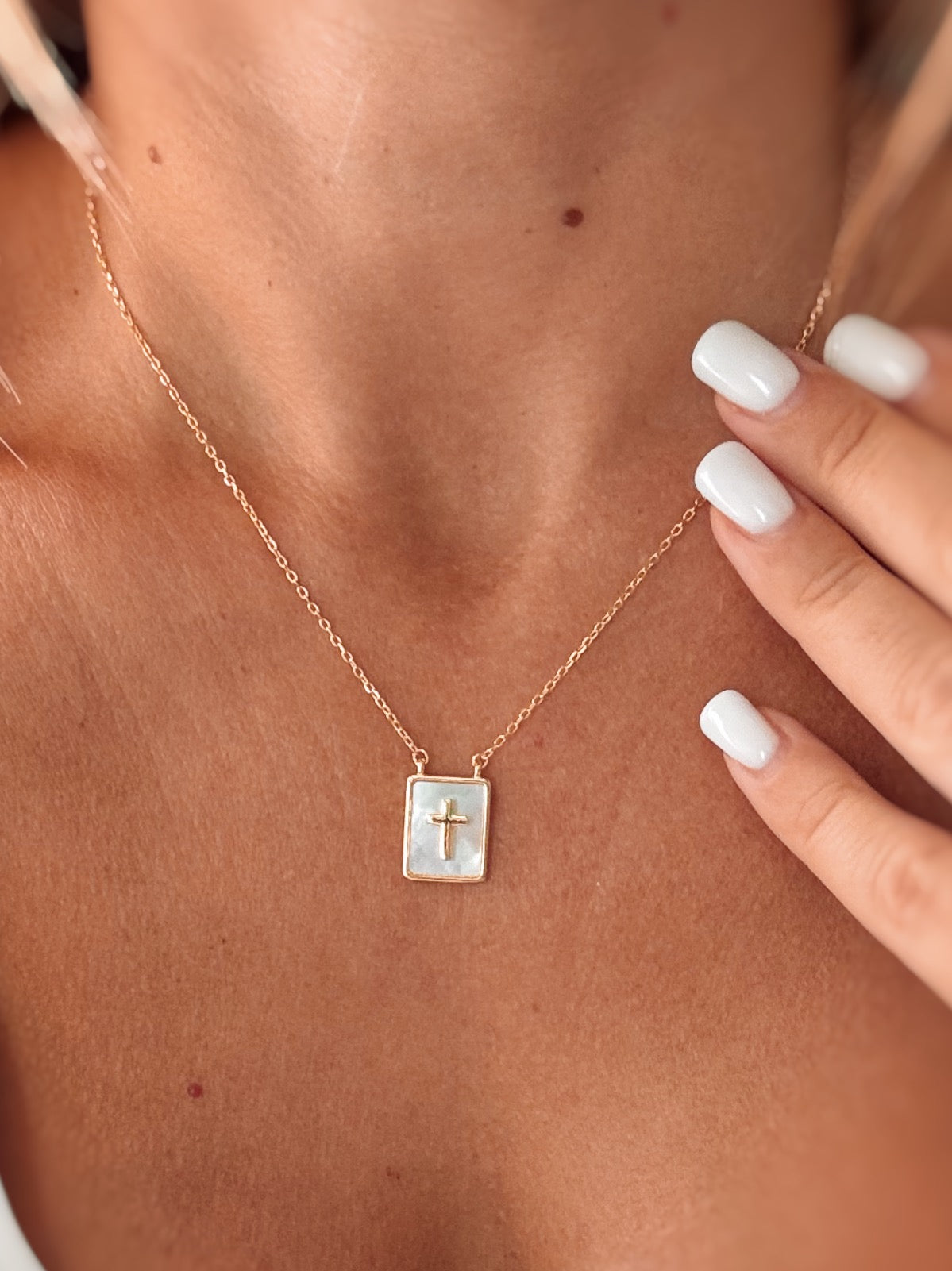 Collana Pendente Rettangolare (croce)