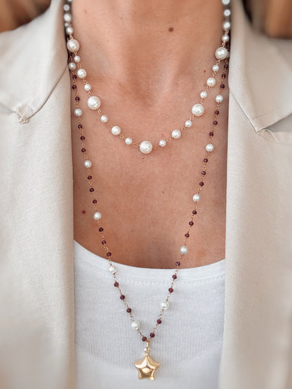 Girocollo perle alternate