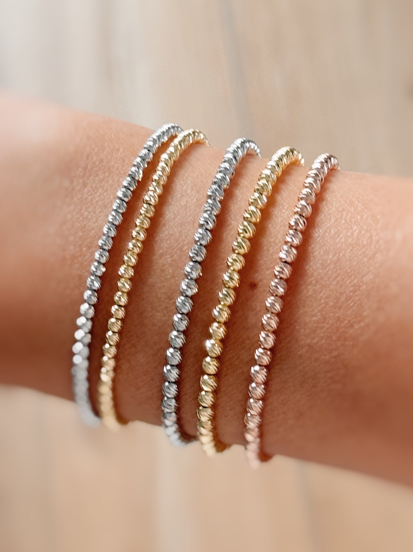 Bracciale sfere diamantate