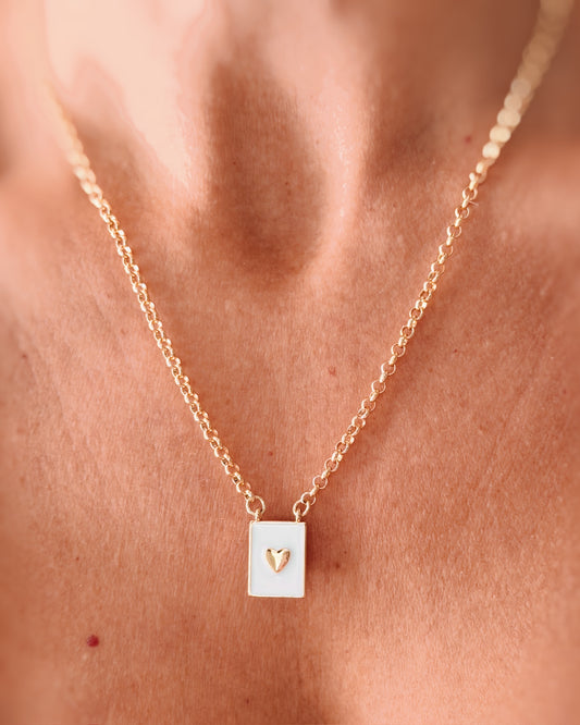 Collana piastrina cuore