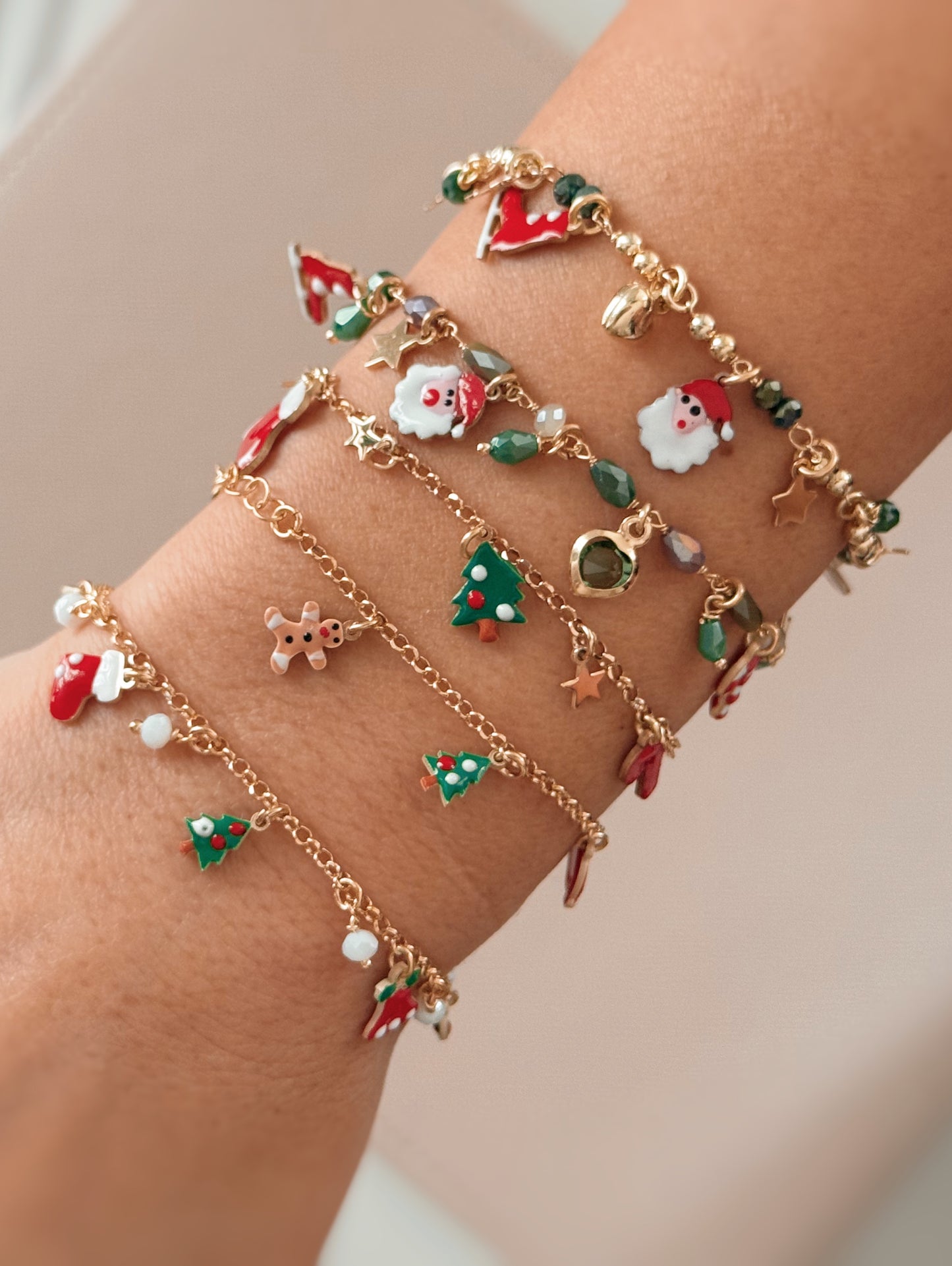 Bracciale multi charms di Natale