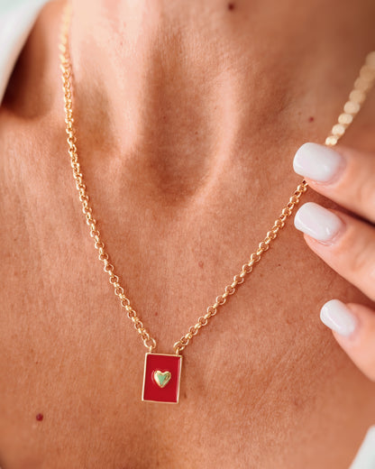 Collana piastrina cuore