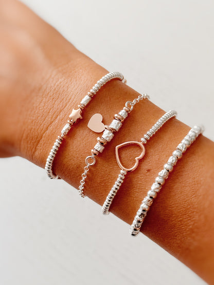 Bracciale rondelle e charms