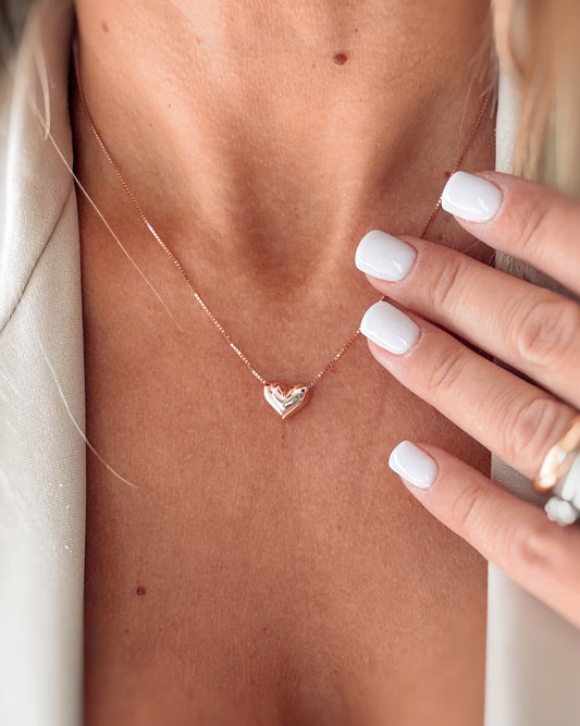 Collana con cuoricino scorrevole