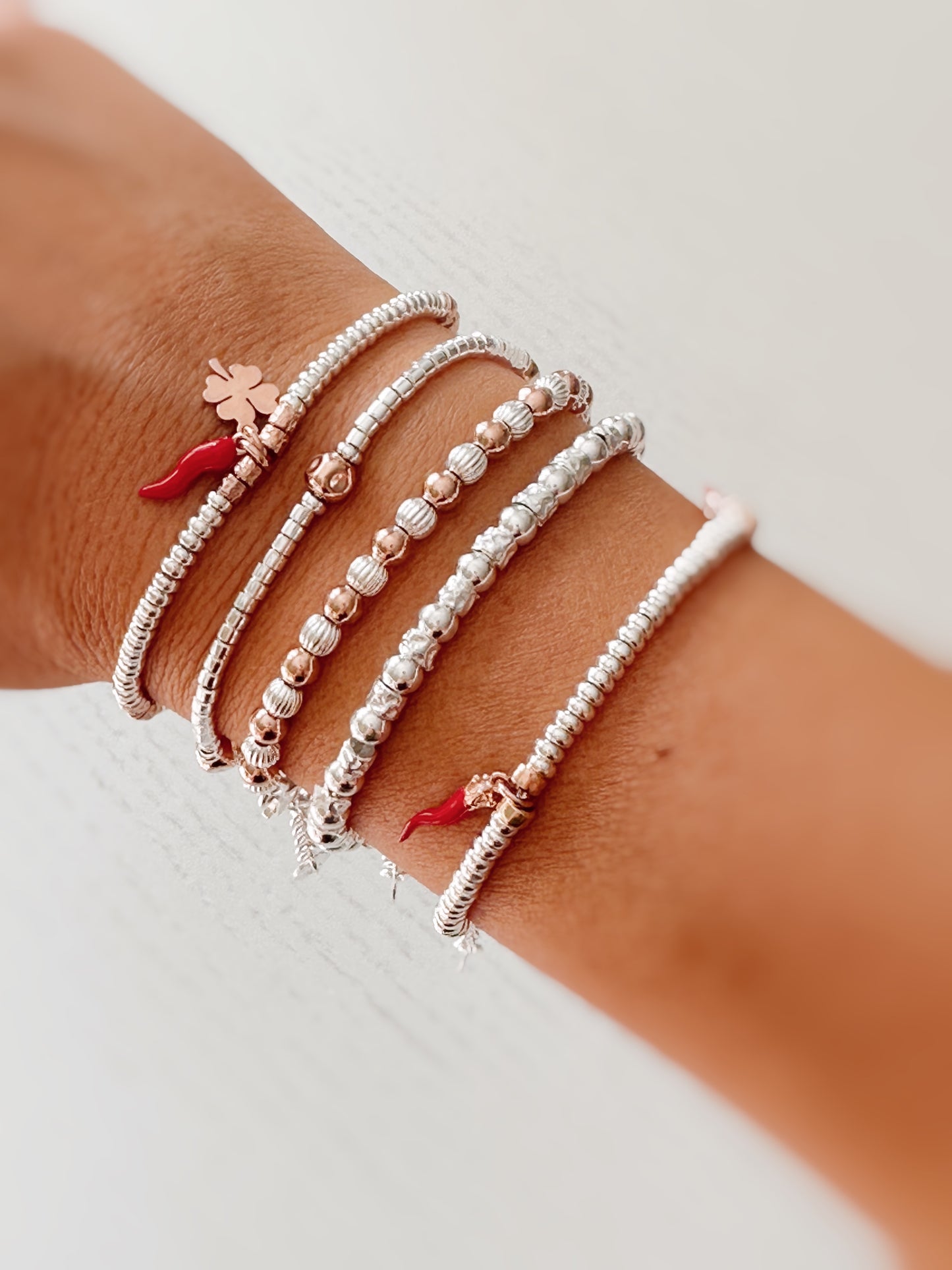 Bracciale rondelle e fortuna