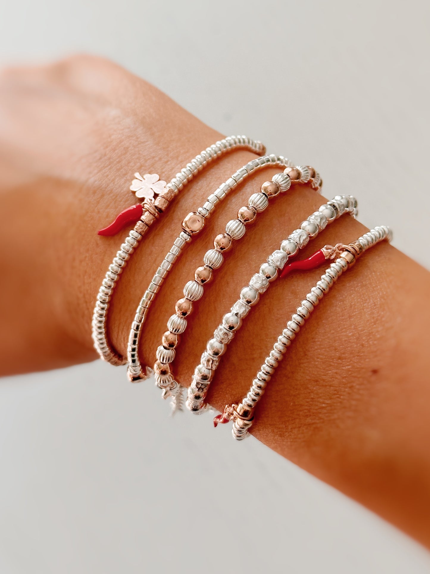 Bracciale rondelle e fortuna