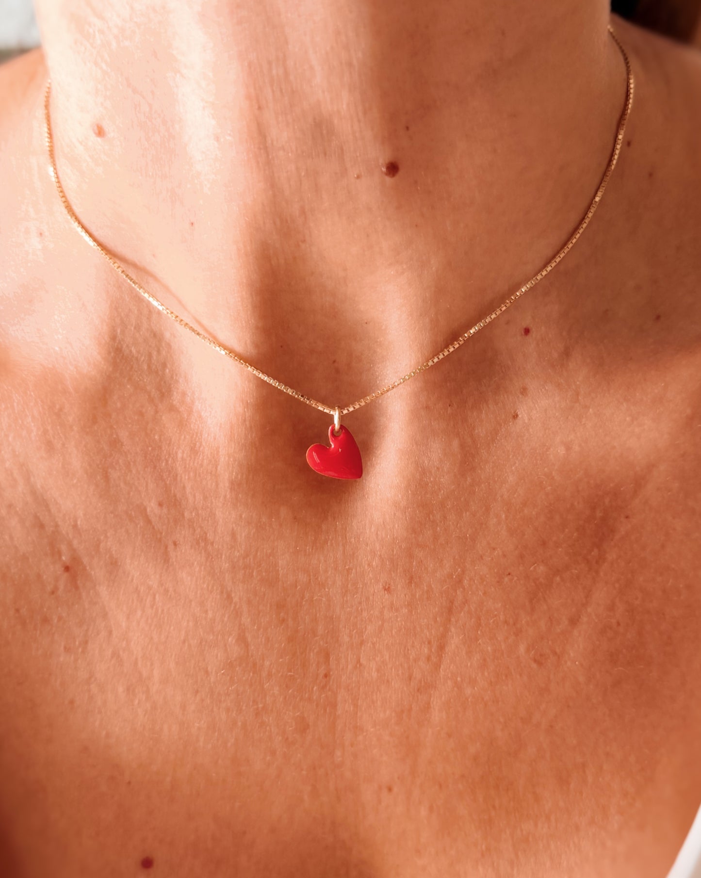 Chocker cuore smaltato