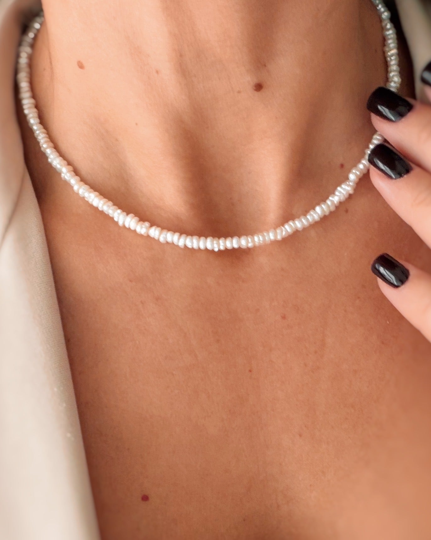 Collana perle irregolari