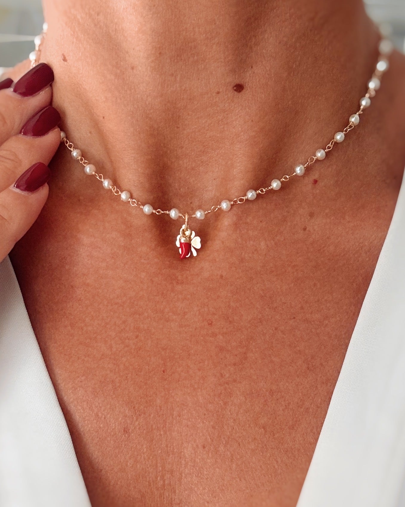 Choker perle e fortuna