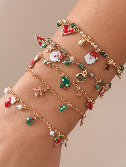 Bracciale multi charms di Natale