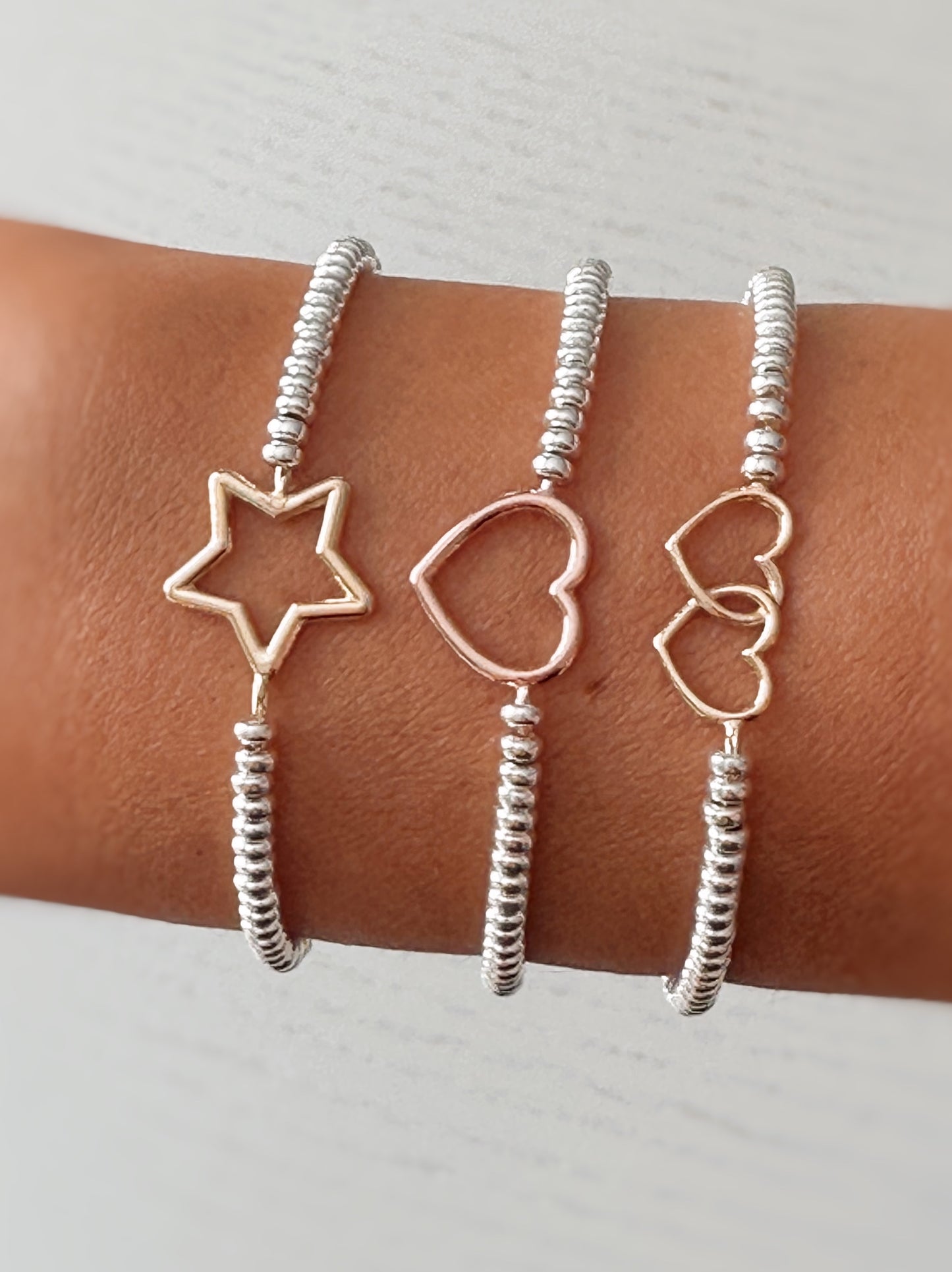 Bracciale rondelle e charms