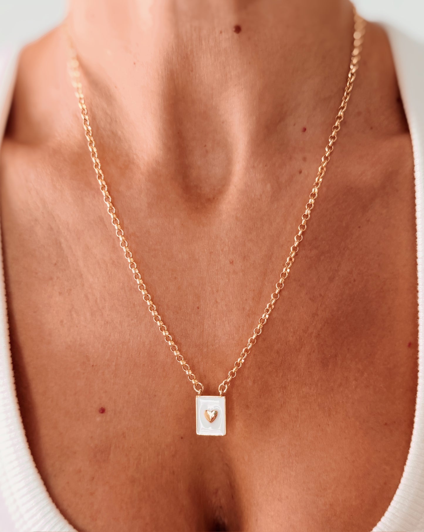 Collana piastrina cuore