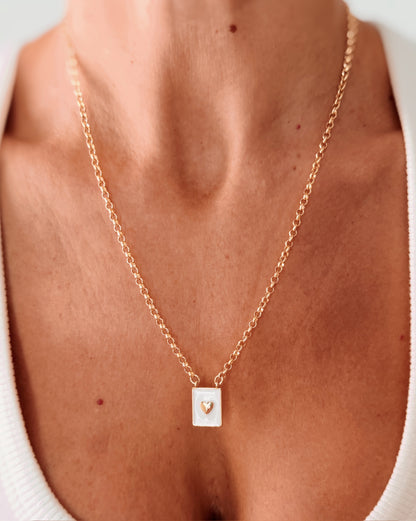 Collana piastrina cuore